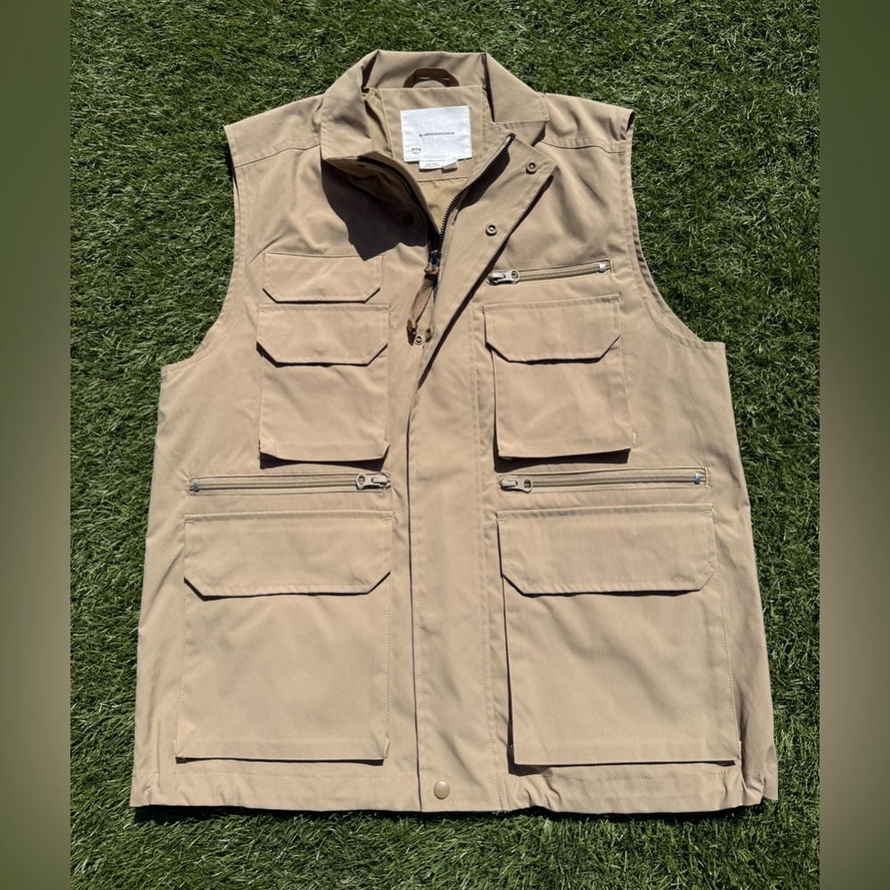 Anthropologie Tan Utility Vest. Size M